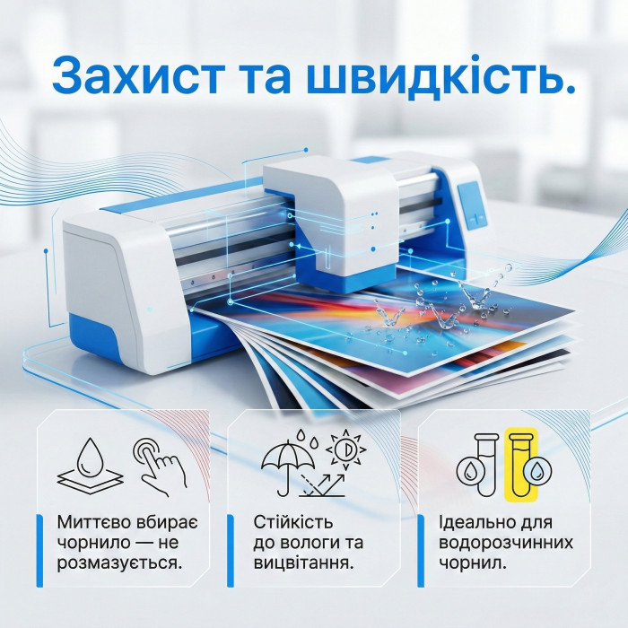 Фотопапір глянцевий 230 г/м² 10×15 50 арк InColor — купити онлайн
