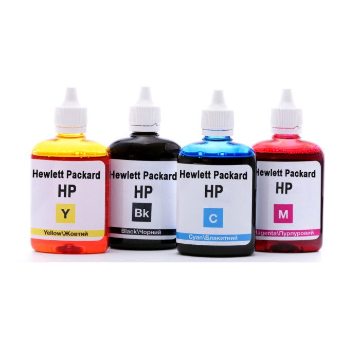 Комплект чорнил InColor для HP Ink Tank (4×90 мл) — водорозчинні BK/C/M/Y