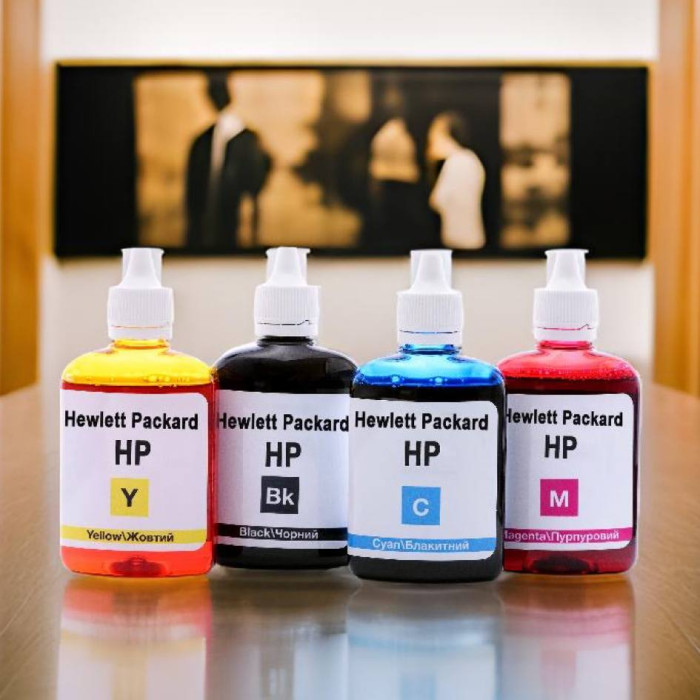 Комплект чорнил InColor для HP Ink Tank (4×90 мл) — водорозчинні BK/C/M/Y